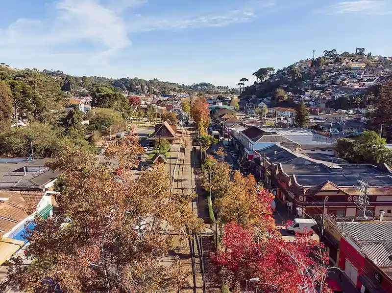 Avenida Monte Verde em Monte Verde Minas Gerais