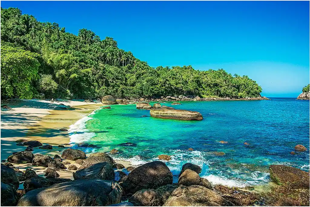 As 10 praias mais procuradas do Litoral de São Paulo 3 Ilha das Couves, Ubatuba. Praias do Litoral de São Paulo