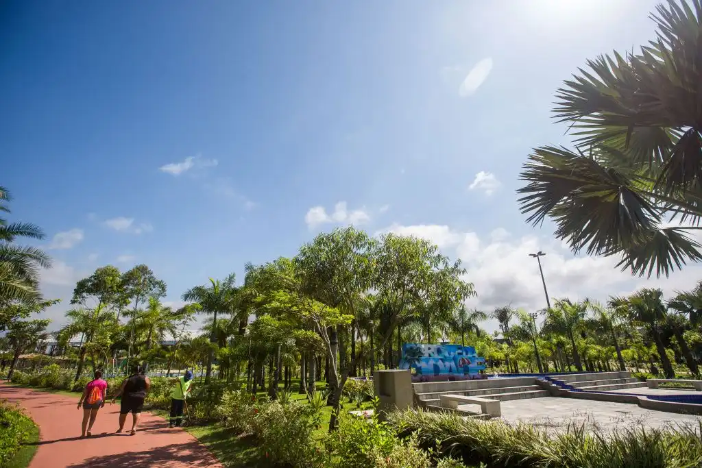 Praia Grande com crianças: o que fazer e dicas para famílias 12 Vista do Parque da Cidade em Praia Grande SP