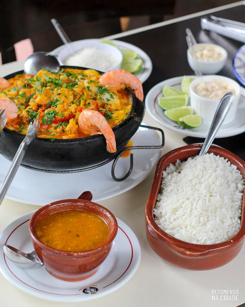 Moqueca com camarão Rancho do Pescador Campinas