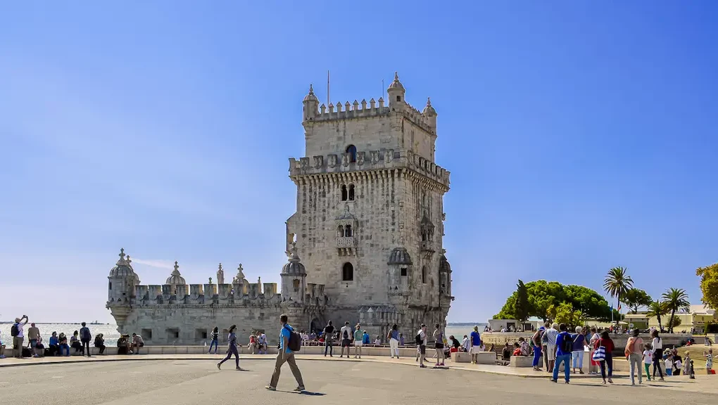 Torre de Belém na freguesia de Belém - Ponto turístico em Lisboa Portugal