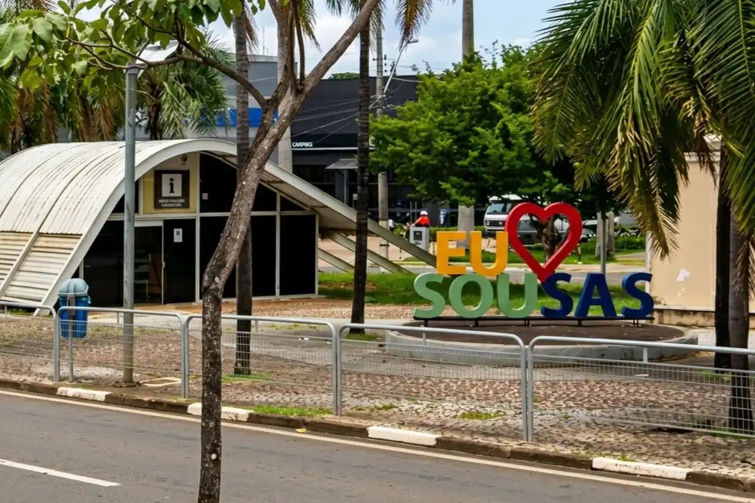 Letreiro de Sousas distrito de Campinas
