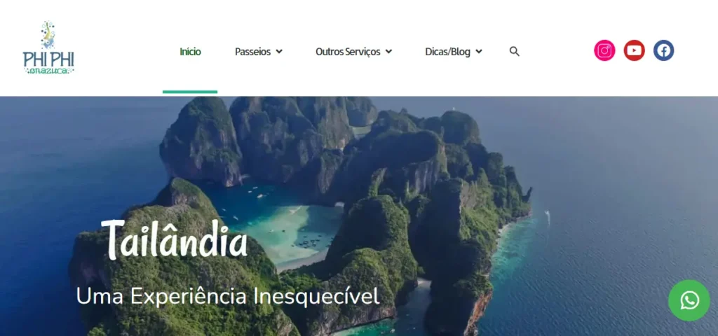 Phi Phi Brazuca: agência de turismo para brasileiros na Tailândia 3 Phi Phi Brazuca website